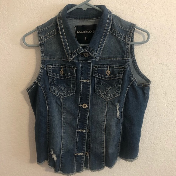 Maurices Jackets & Coats Nwot Maurices Denim Vest Poshmark